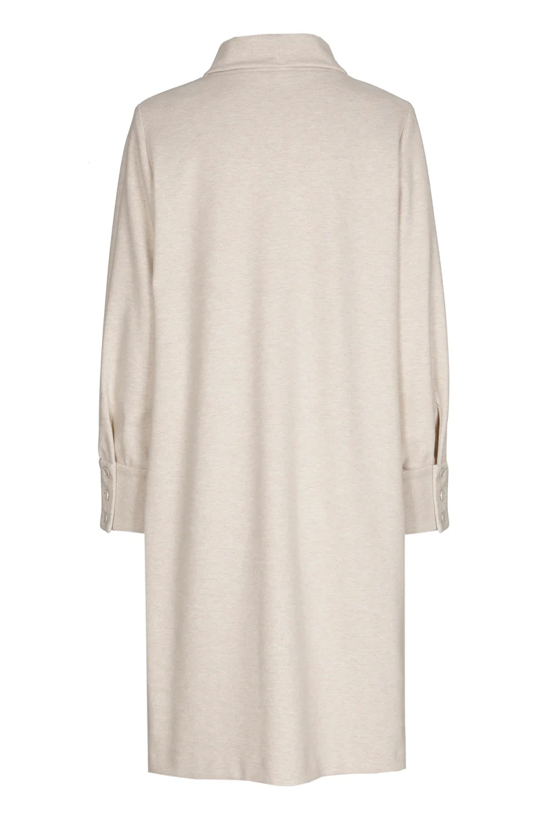 Jurken lange mouw beige Marie Méro - Image 2