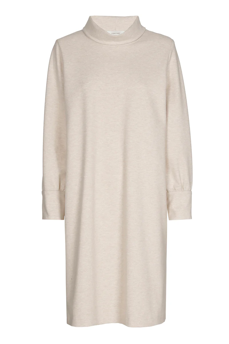 Jurken lange mouw beige Marie Méro - Image 3