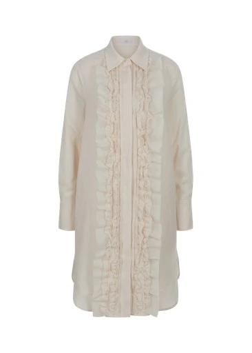 Jurken lange mouw beige RIANI