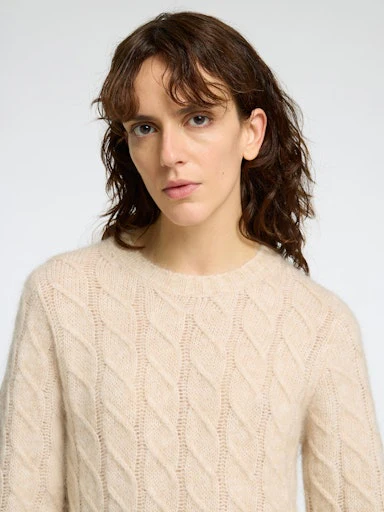 Jurken lange mouw beige Selected FEMME - Image 4