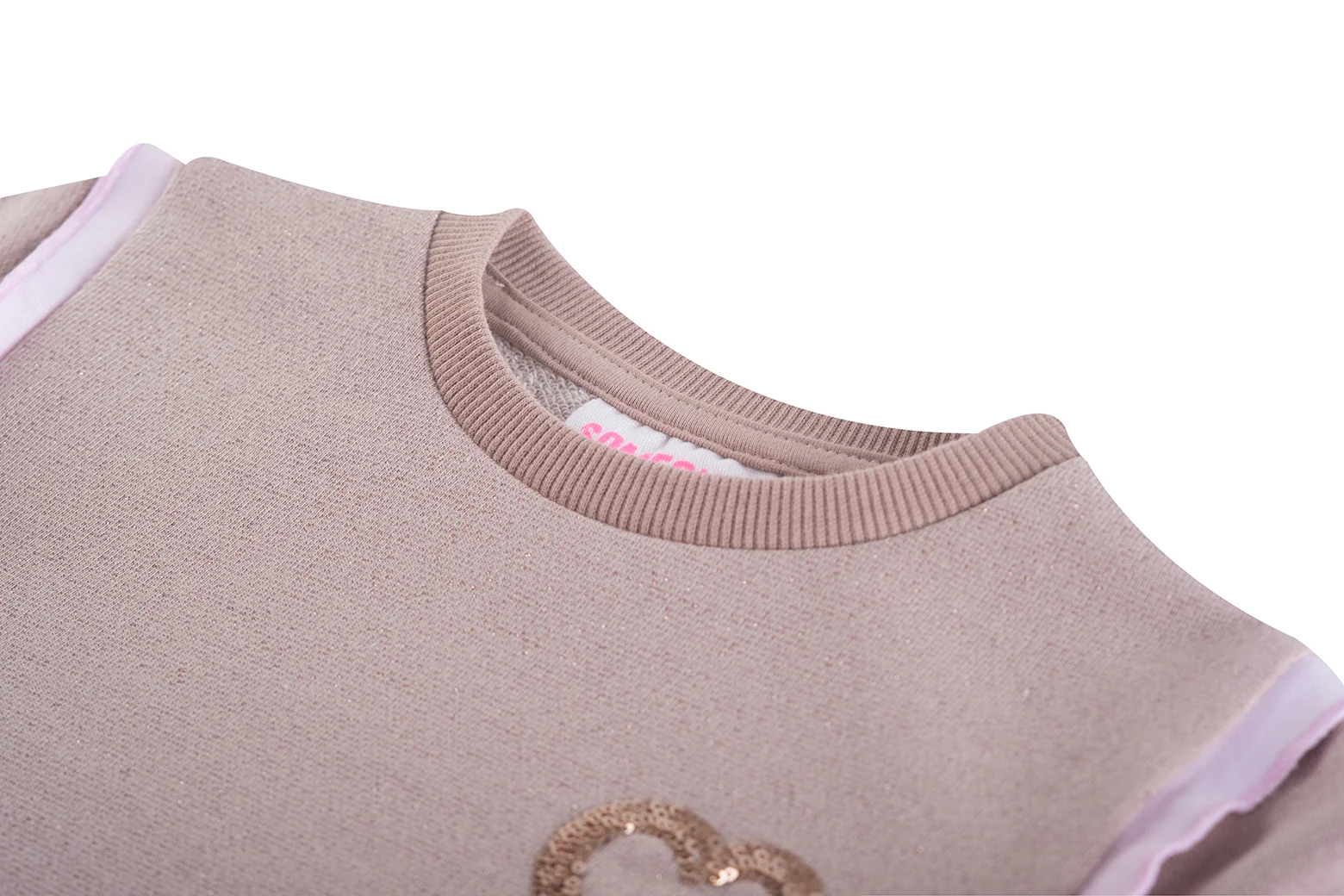 Jurken lange mouw beige Someone - Image 2