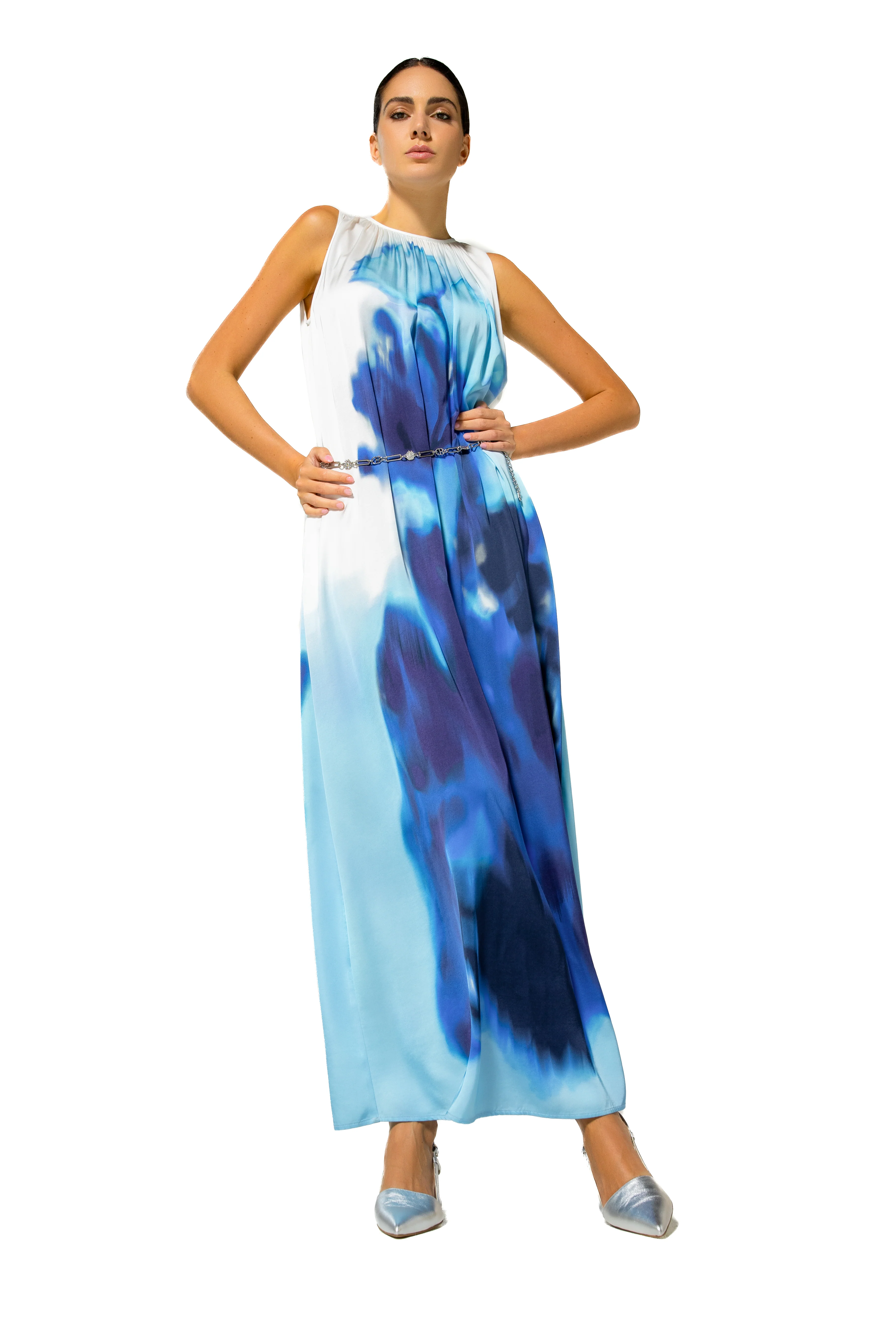 Jurken zonder mouw blauw Caroline Biss - Image 4