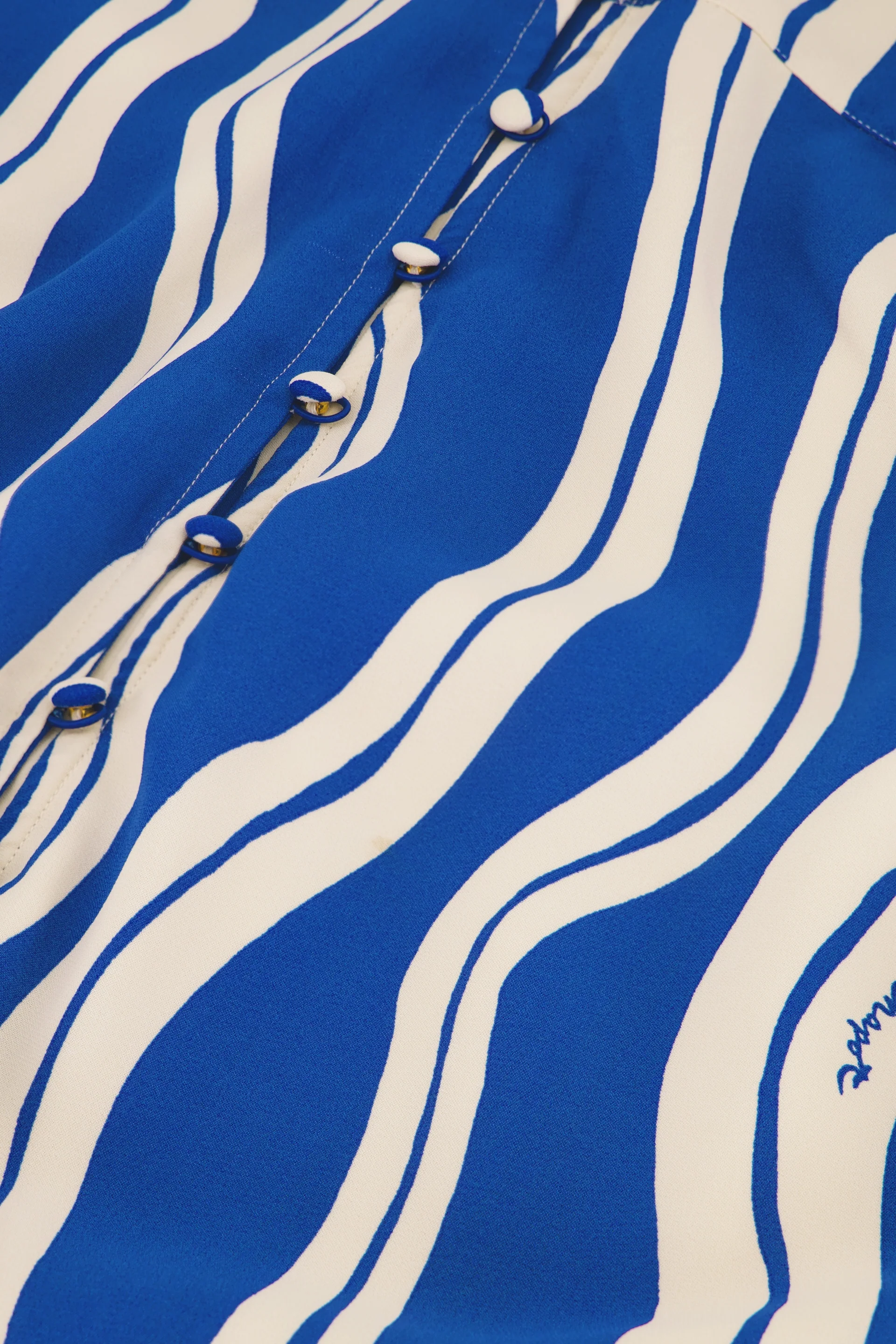 Jurken lange mouw blauw Fabienne Chapot - Image 2