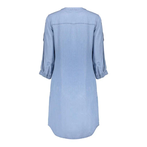 Jurken lange mouw blauw Geisha - Image 2
