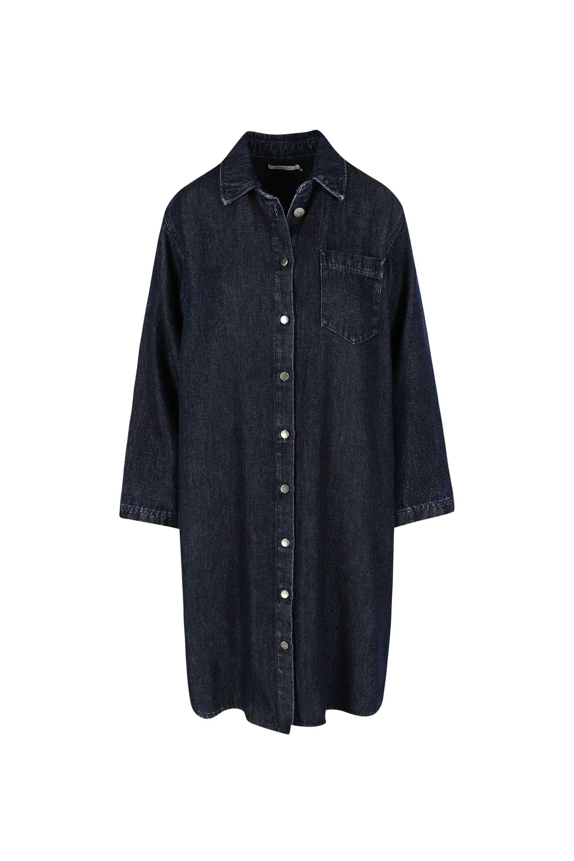 Jurken lange mouw blauw Hampton Bays - Image 2