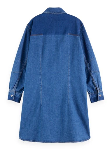 Jurken lange mouw blauw Scotch & Soda - Image 3