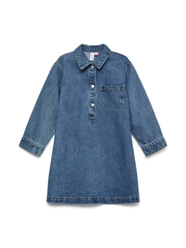 Jurken lange mouw blauw VERO MODA GIRL