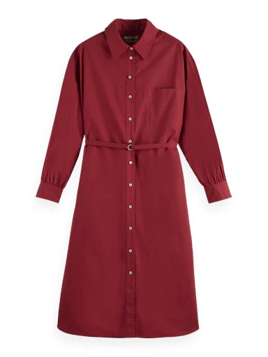 Jurken lange mouw bruin Scotch & Soda
