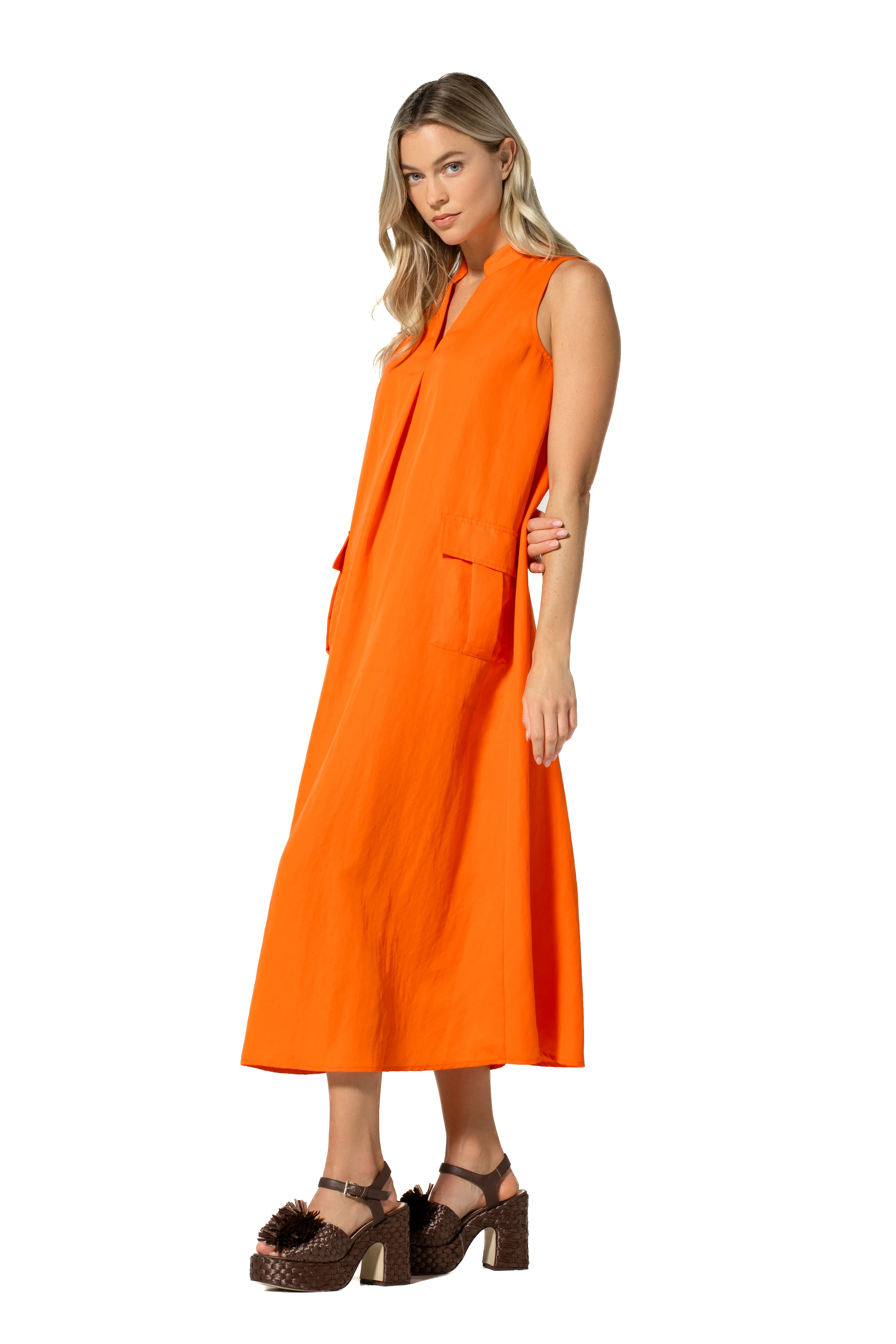 Jurken zonder mouw oranje Caroline Biss - Image 3