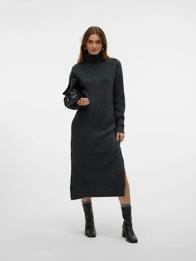 Jurken lange mouw grijs VERO MODA - Image 3