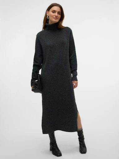 Jurken lange mouw grijs VERO MODA - Image 5
