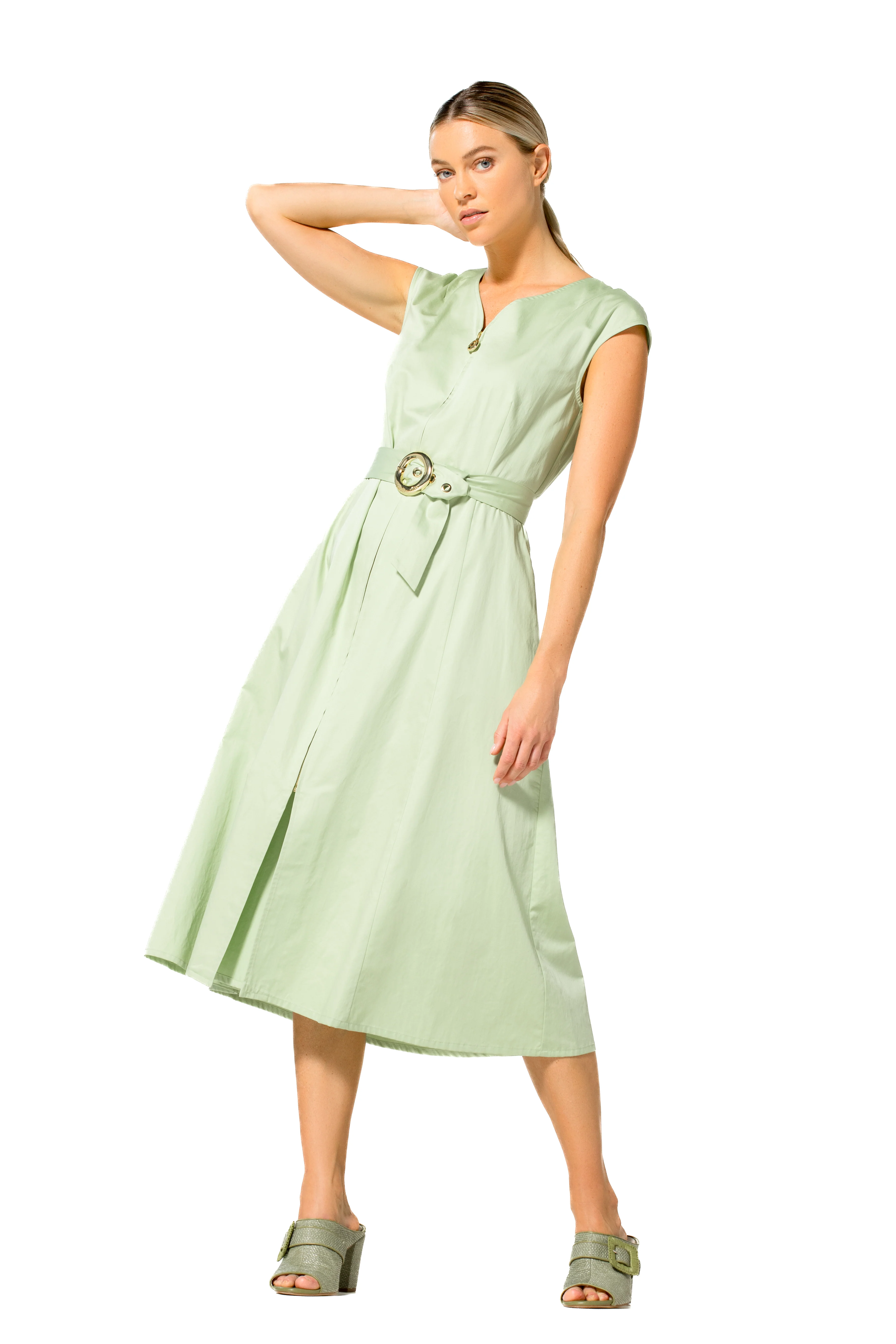 Jurken zonder mouw groen Caroline Biss - Image 3