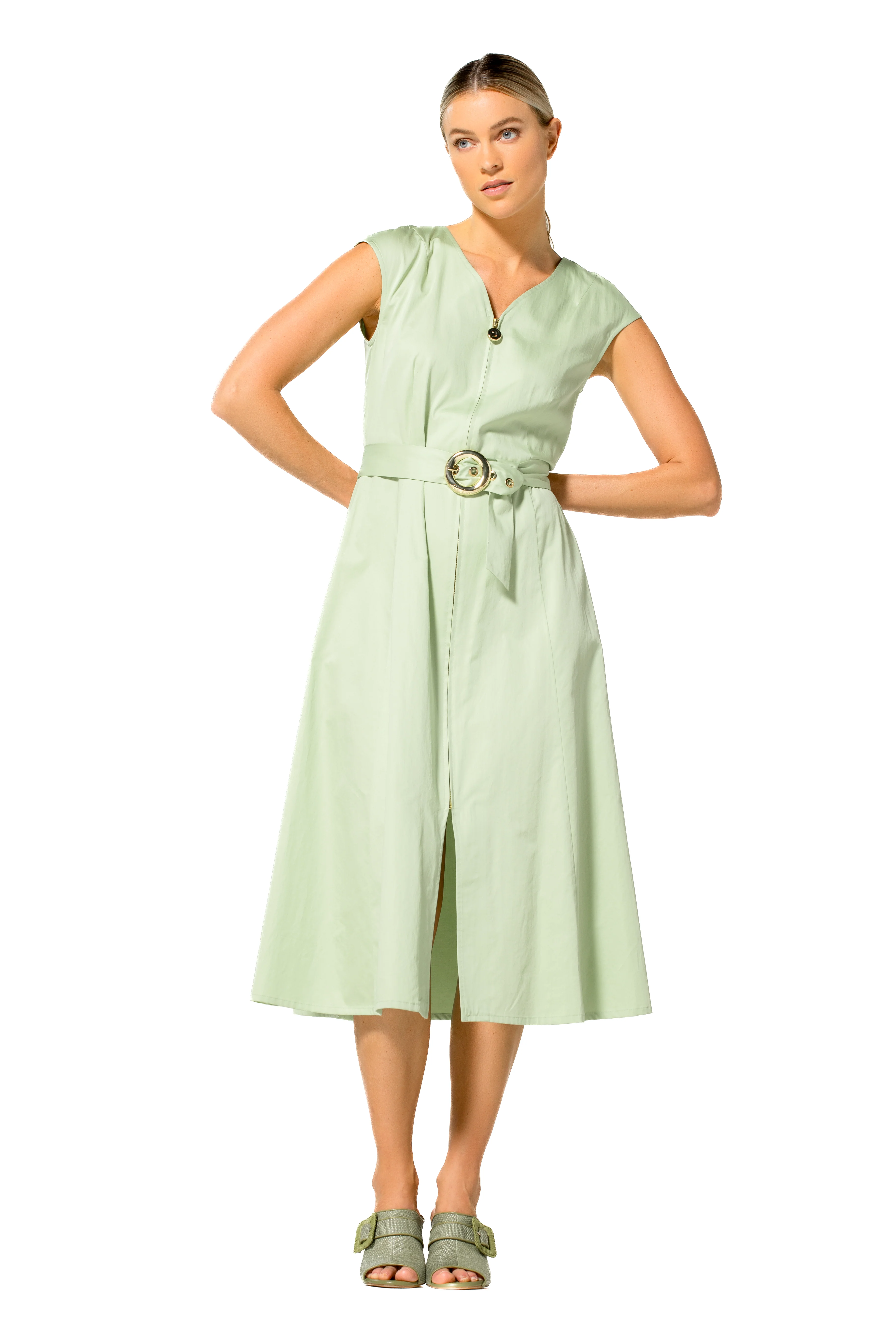 Jurken zonder mouw groen Caroline Biss - Image 4