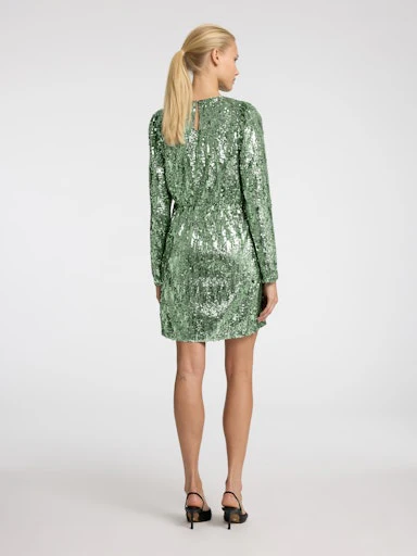 Jurken lange mouw groen Selected FEMME - Image 3