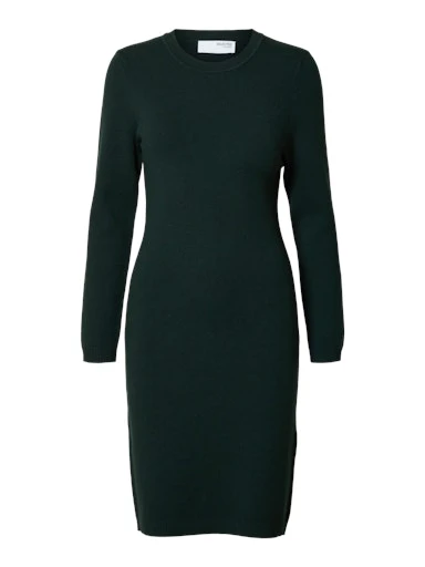 Jurken lange mouw groen Selected FEMME - Image 2
