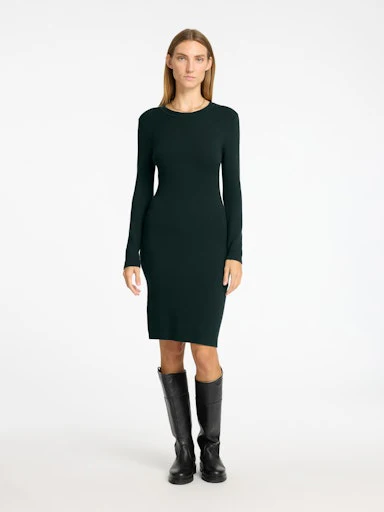 Jurken lange mouw groen Selected FEMME - Image 4