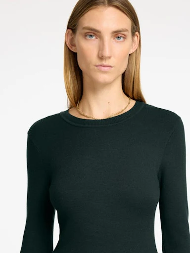 Jurken lange mouw groen Selected FEMME - Image 5