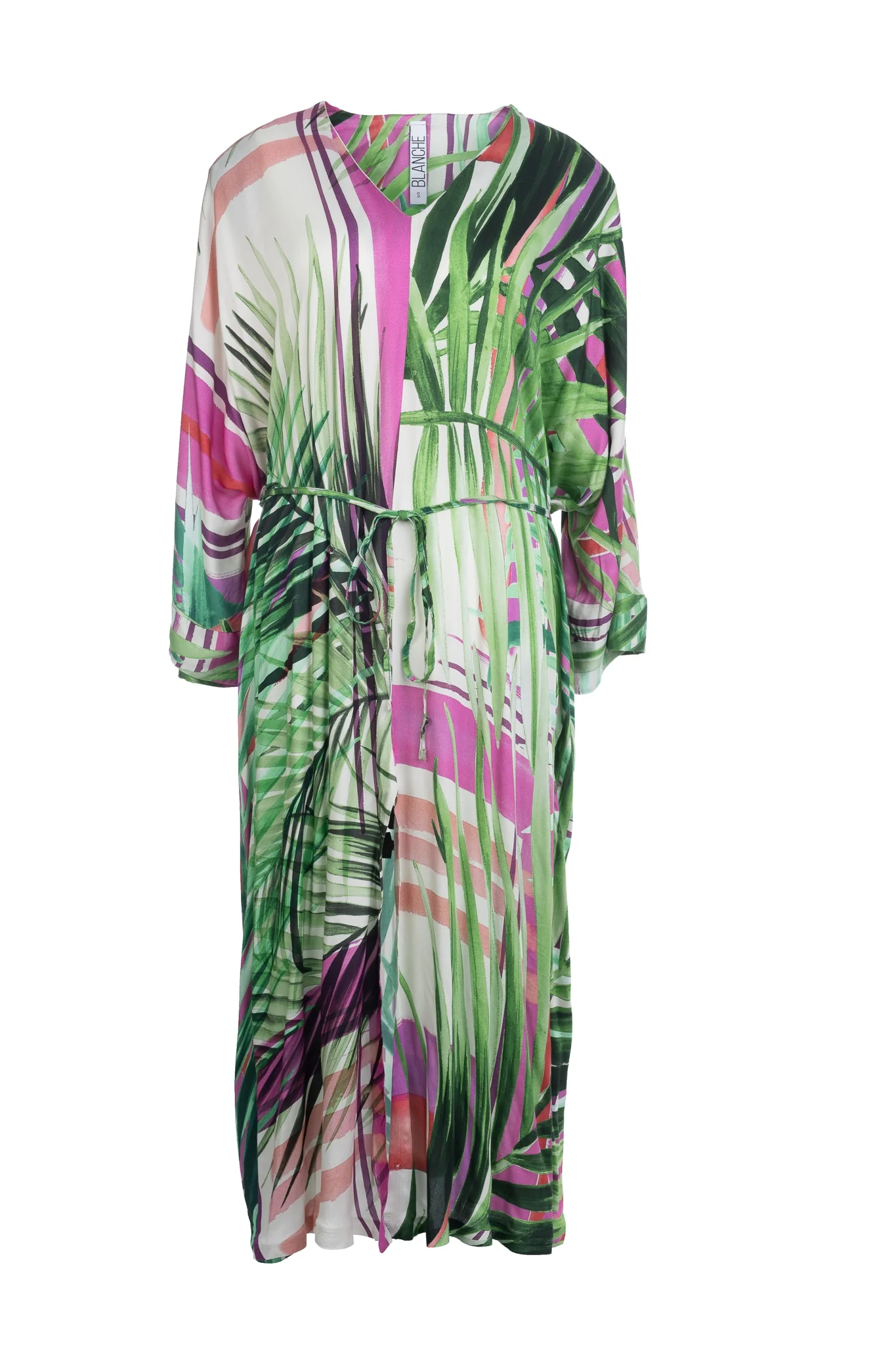 Jurken lange mouw multicolor Dame Blanche