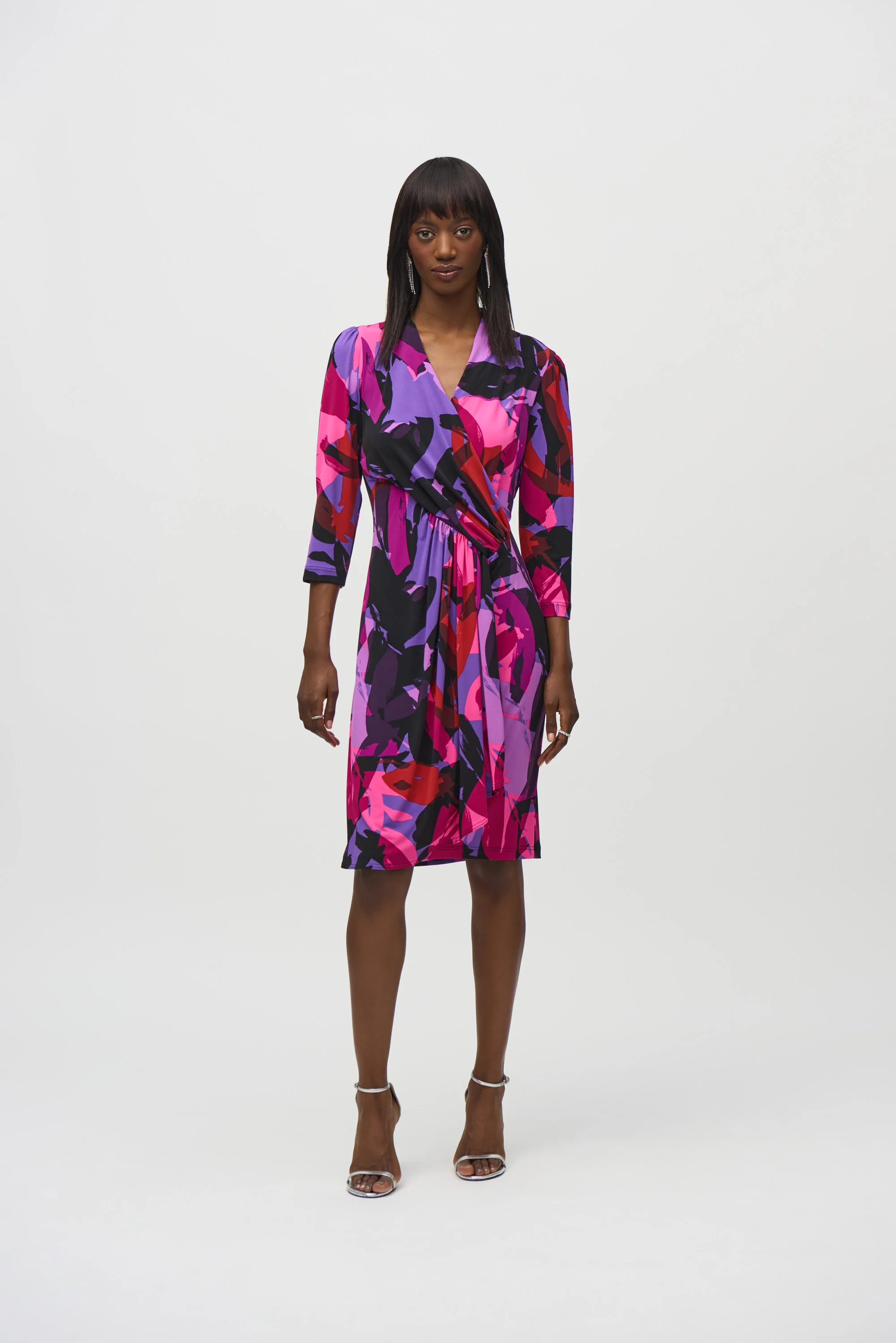Jurken lange mouw multicolor Joseph Ribkoff