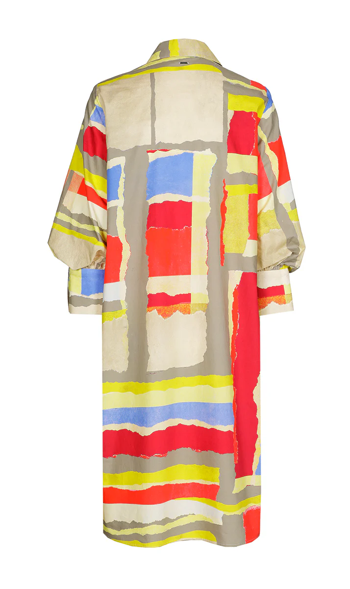 Jurken lange mouw multicolor Xandres - Image 2