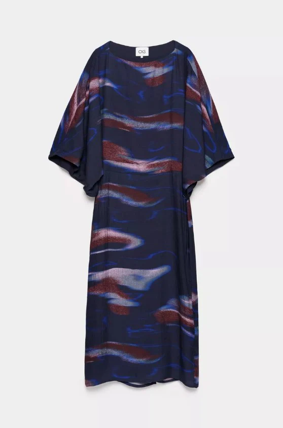 Jurken lange mouw navy CKS - Image 4