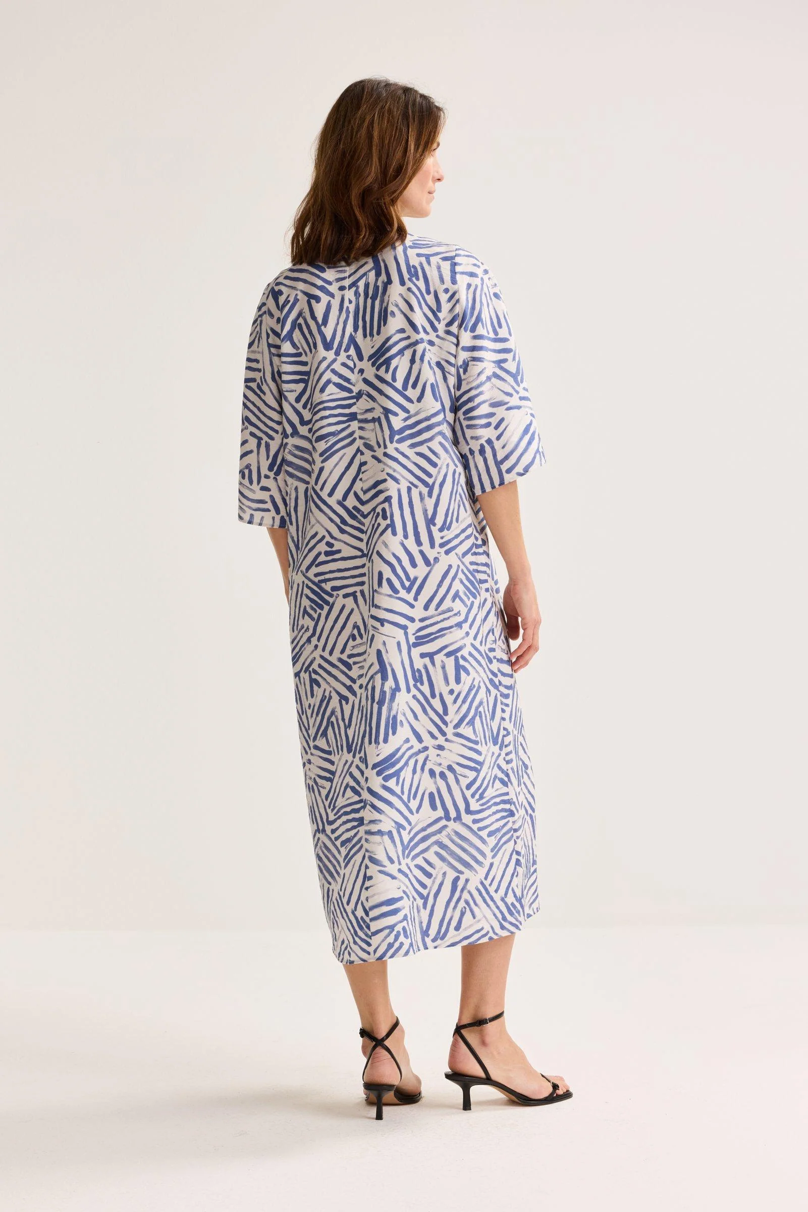 Jurken lange mouw navy Mayerline - Image 2
