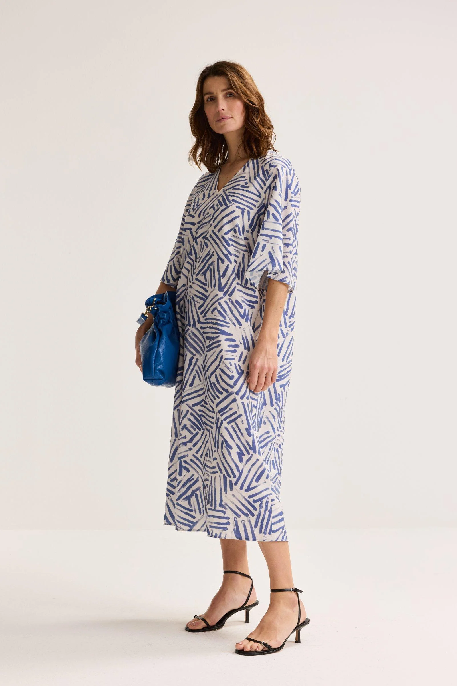Jurken lange mouw navy Mayerline - Image 3