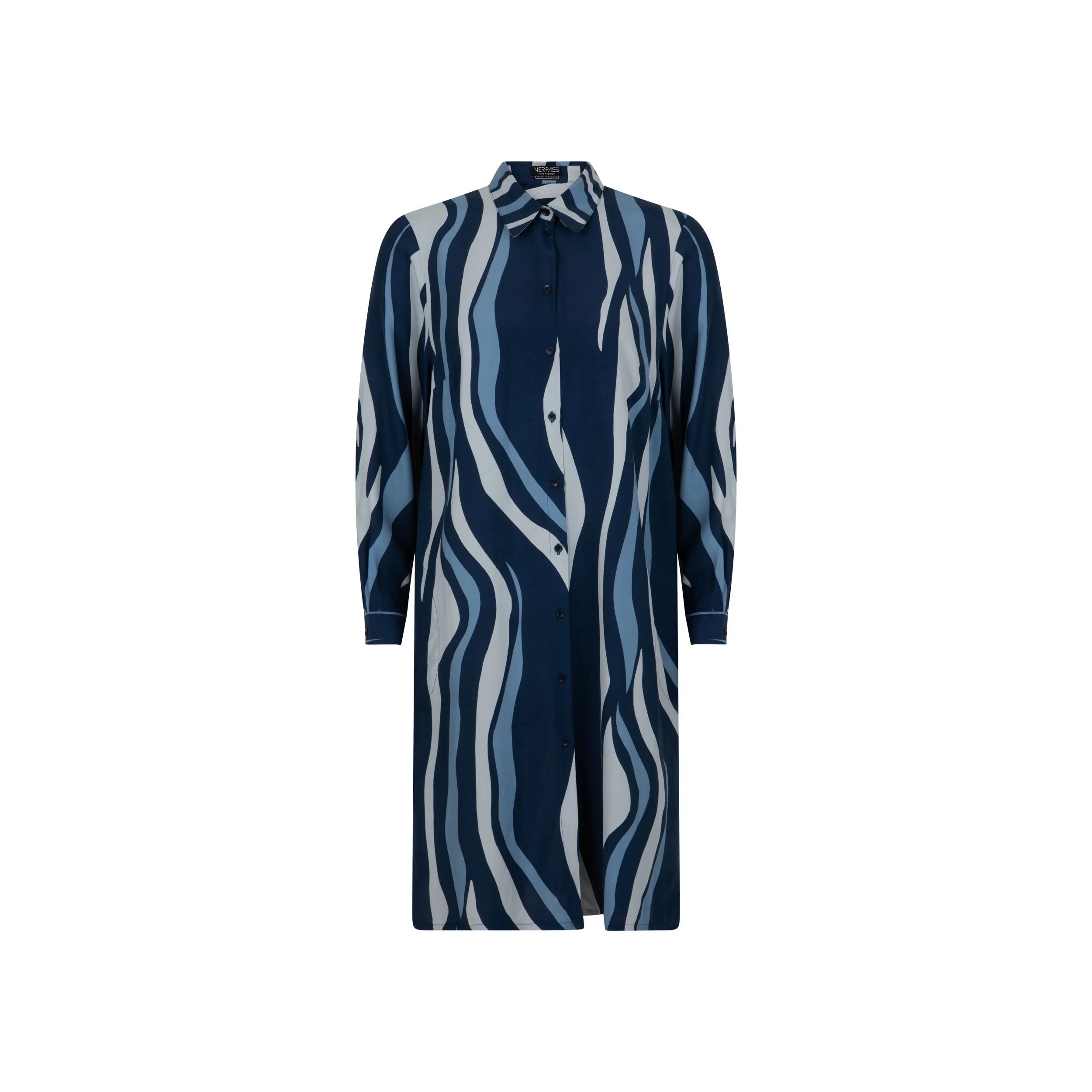 Jurken lange mouw navy Verpass