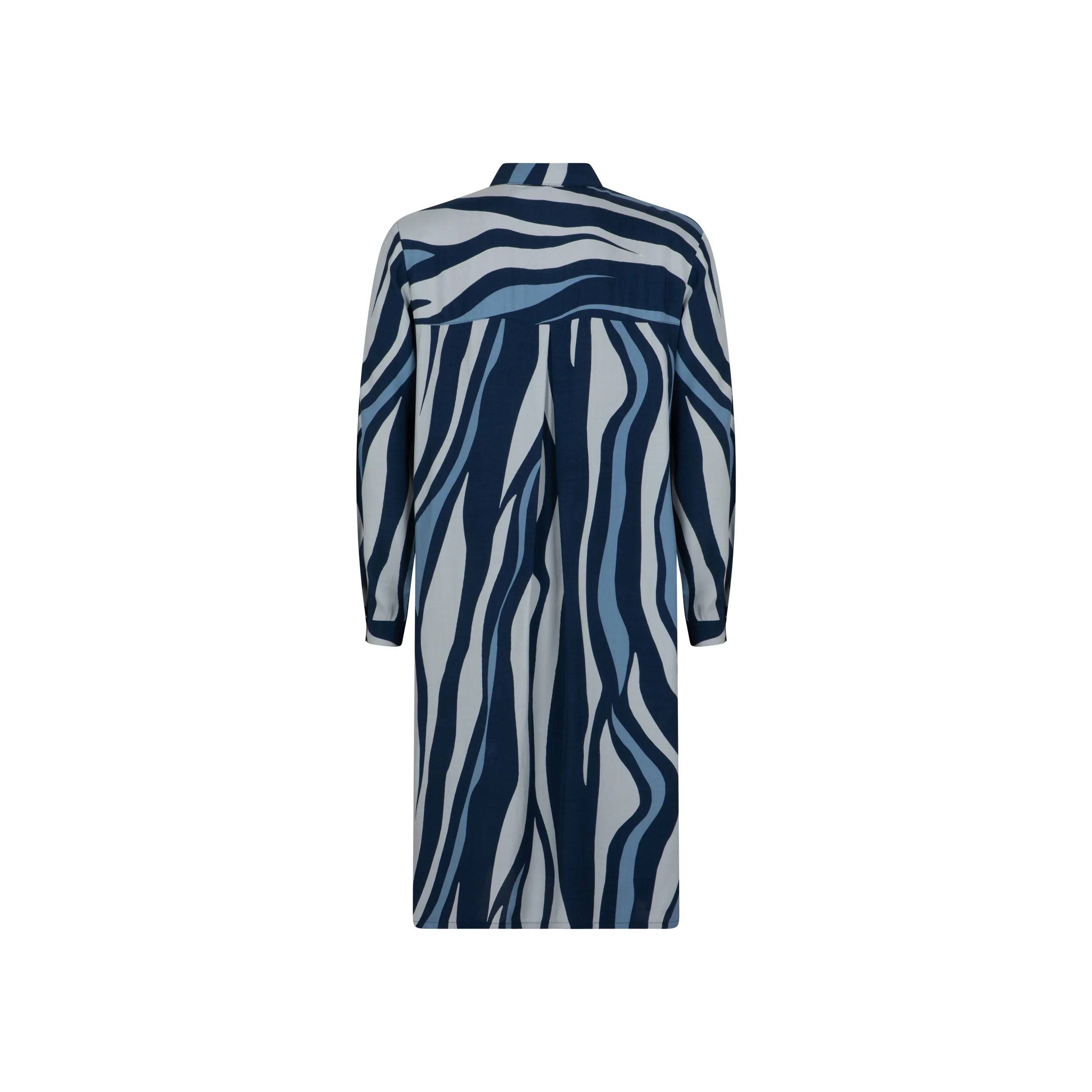 Jurken lange mouw navy Verpass - Image 2