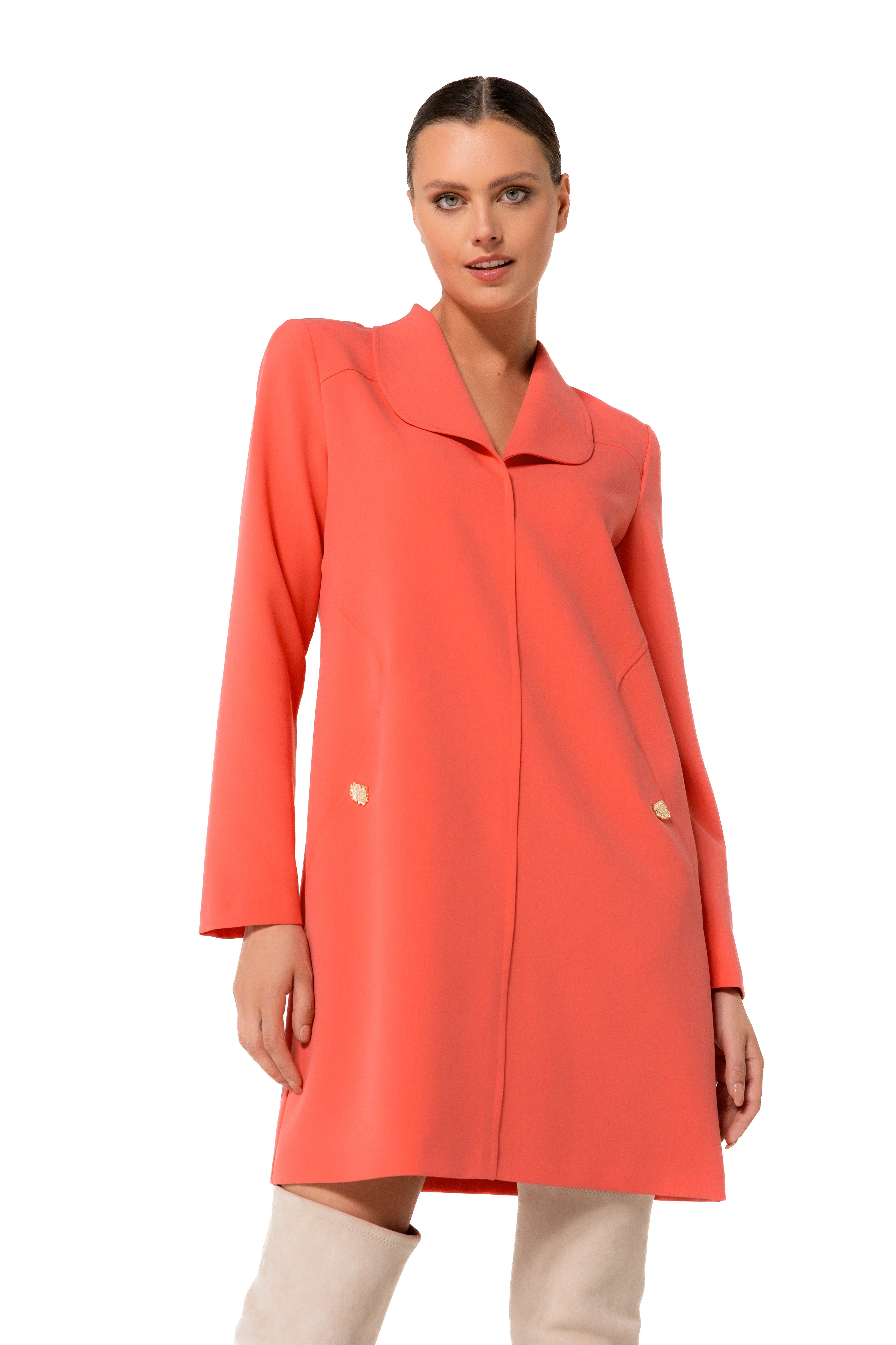 Jurken lange mouw rood Caroline Biss - Image 3