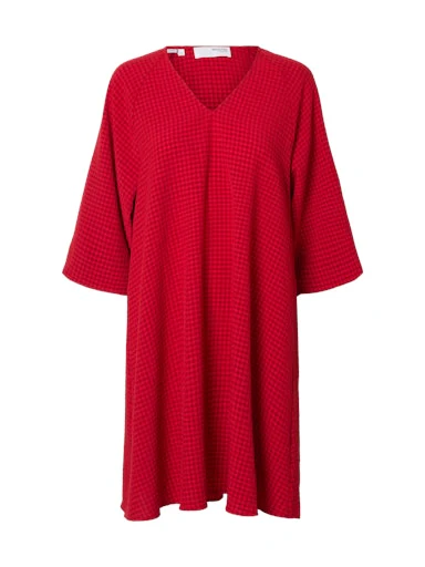 Jurken lange mouw rood Selected FEMME