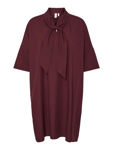 Jurken lange mouw bordeaux Y.A.S
