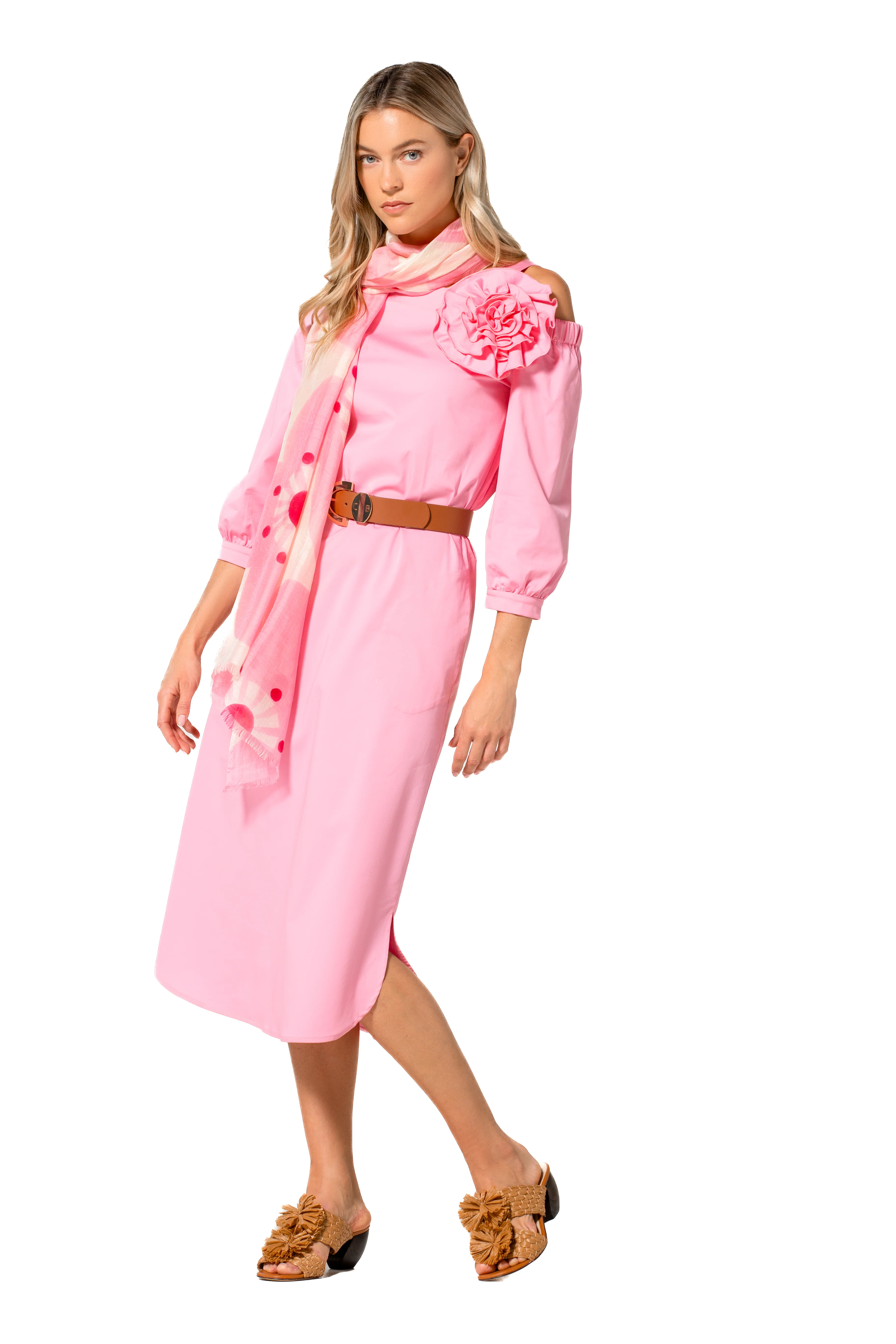 Jurken lange mouw roze Caroline Biss - Image 5