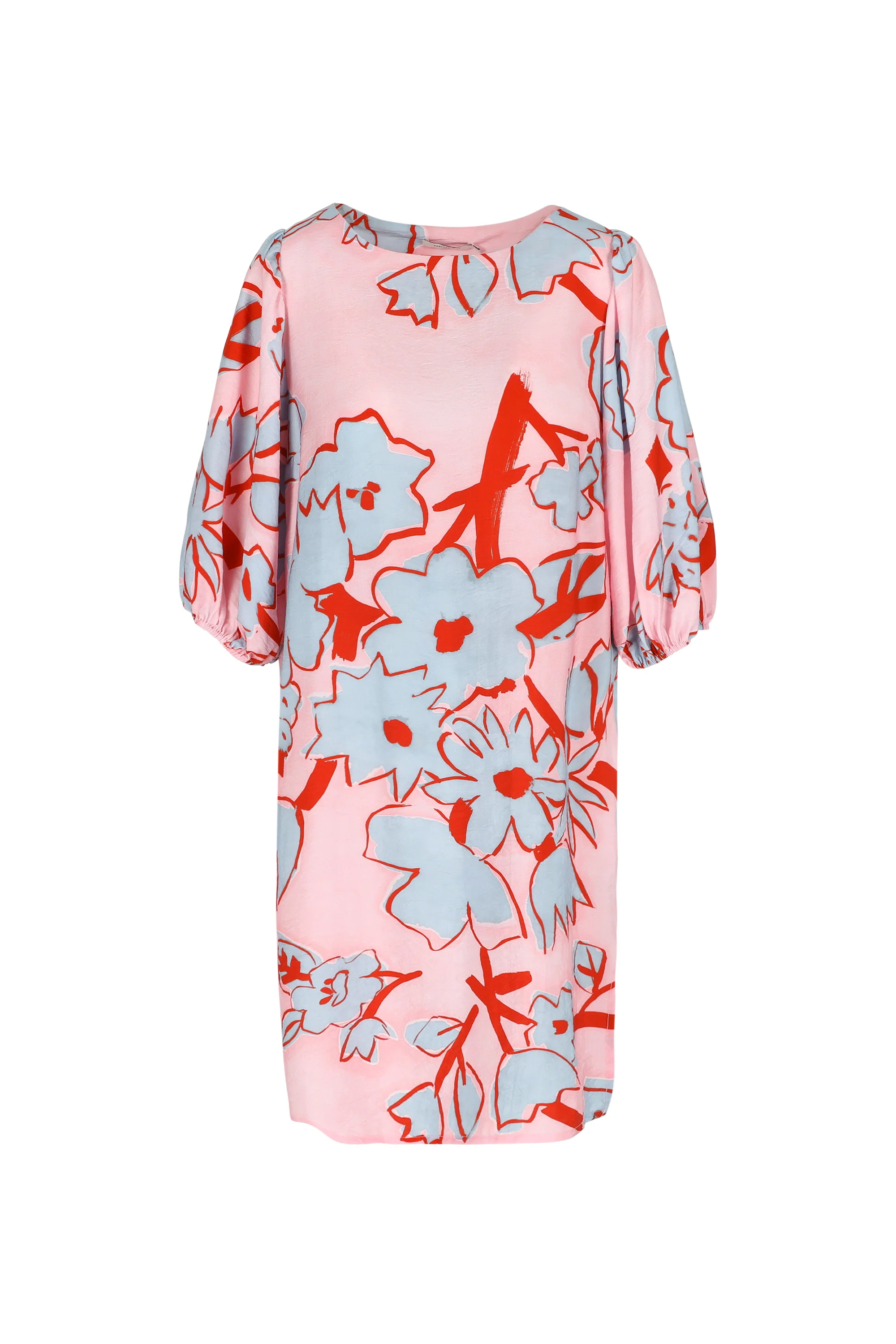 Jurken lange mouw roze Hampton Bays