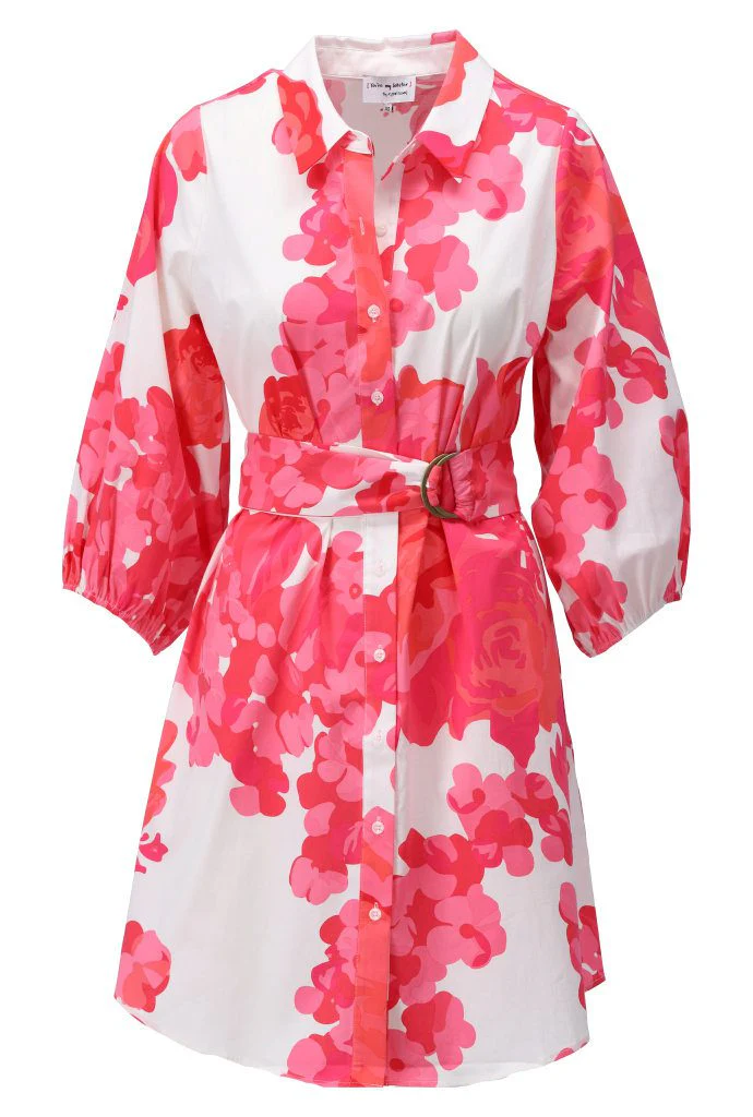 Jurken lange mouw roze K[DESIGN] - Image 2