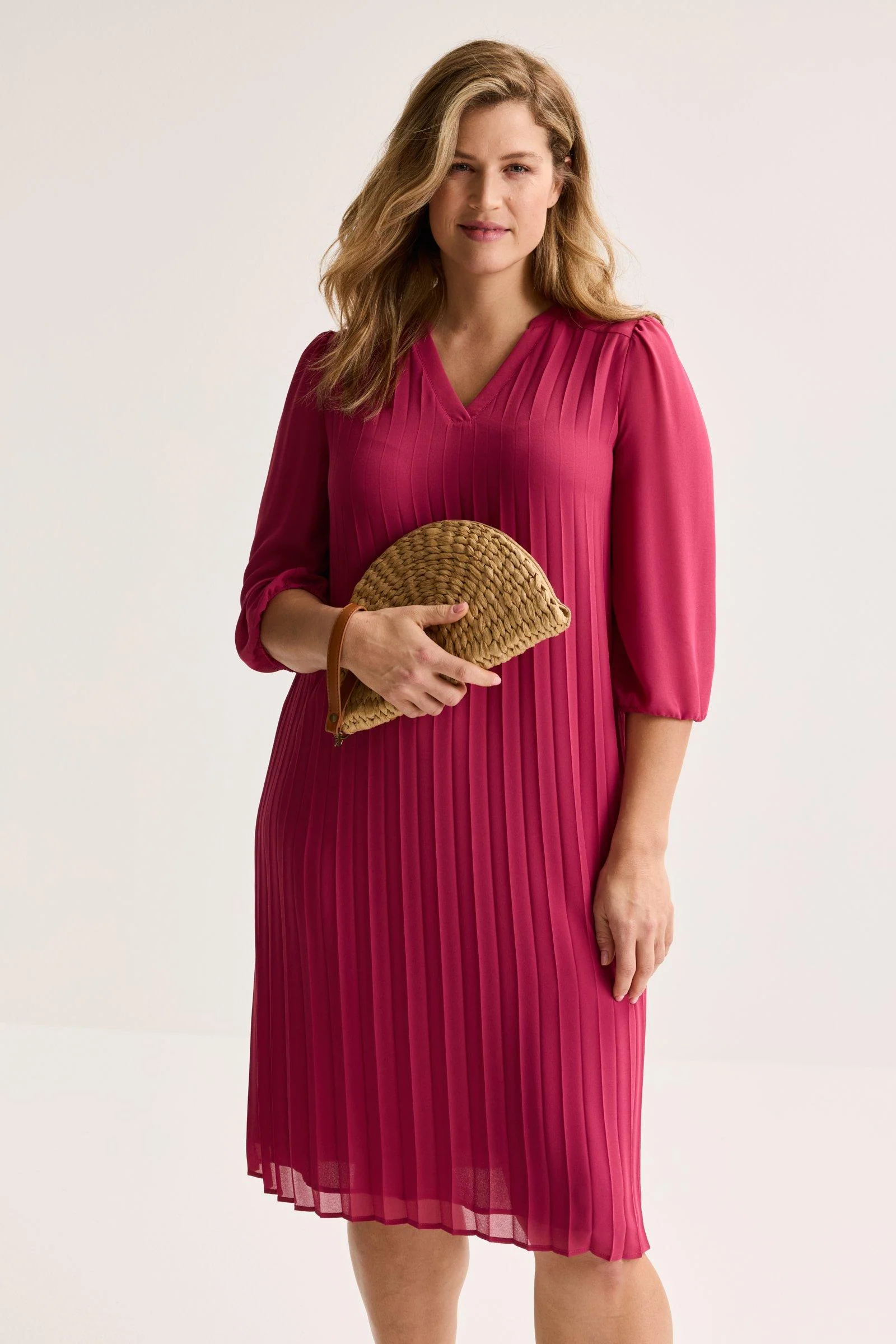 Jurken lange mouw roze Mayerline