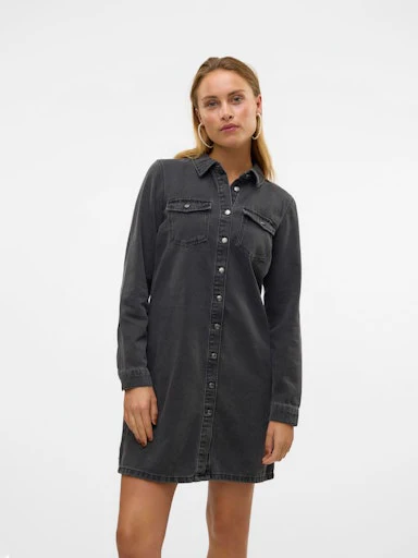 Jurken lange mouw zwart VERO MODA