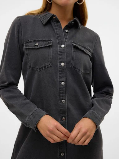 Jurken lange mouw zwart VERO MODA - Image 6