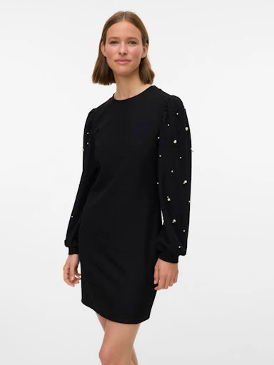 Jurken lange mouw zwart VERO MODA - Image 4