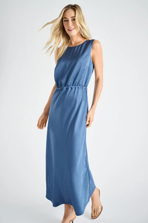 Jurken zonder mouw blauw Marie Méro