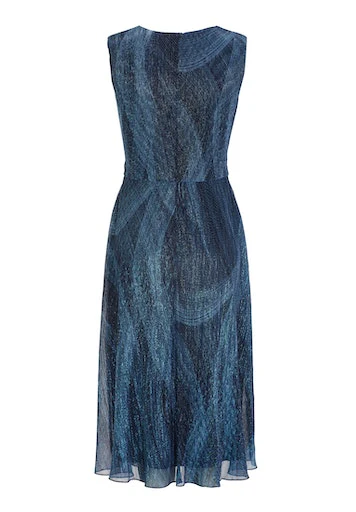 Jurken zonder mouw blauw SWING - Image 7