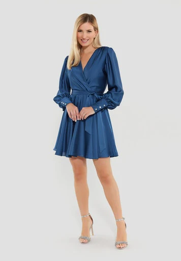 Jurken zonder mouw blauw SWING - Image 6