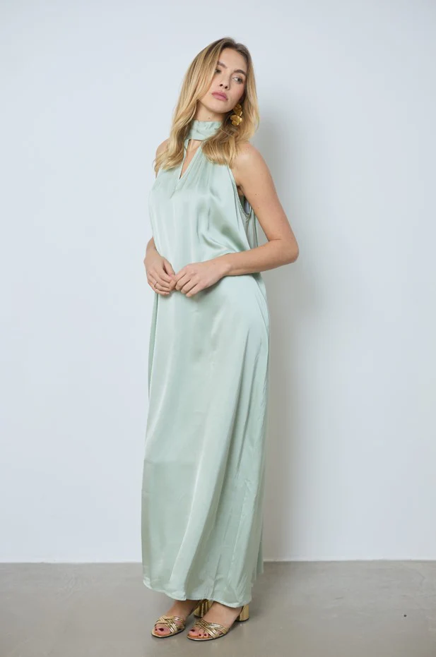 Jurken zonder mouw groen LOVE AT ME