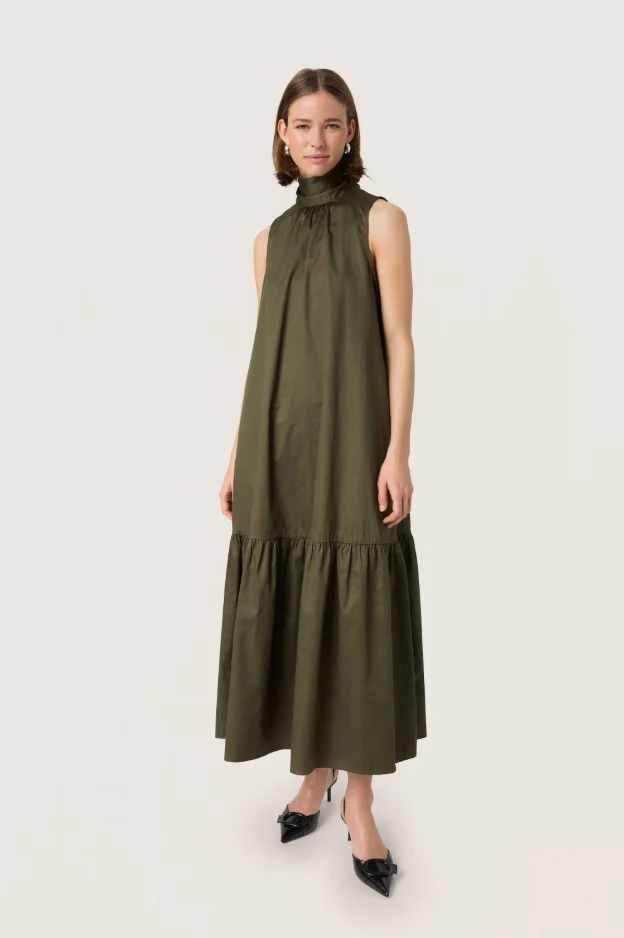Jurken zonder mouw groen Soaked In Luxury
