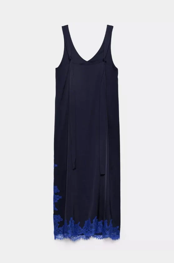 Jurken zonder mouw navy CKS - Image 3