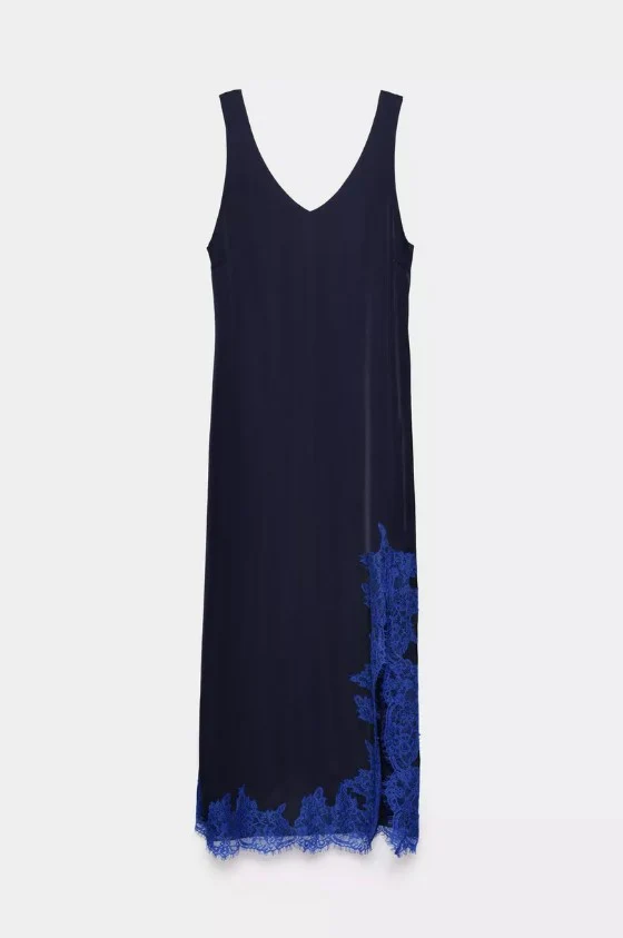 Jurken zonder mouw navy CKS - Image 4