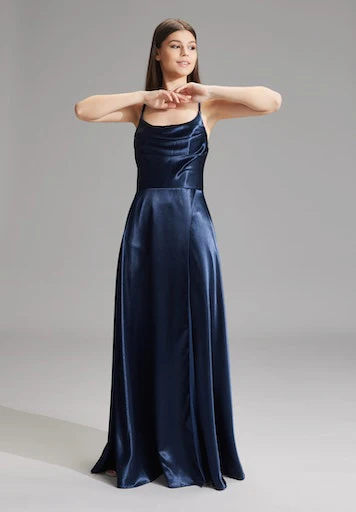 Jurken zonder mouw navy SWING - Image 3