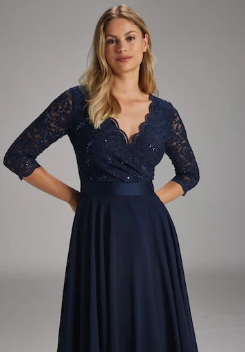 Jurken zonder mouw navy SWING - Image 4