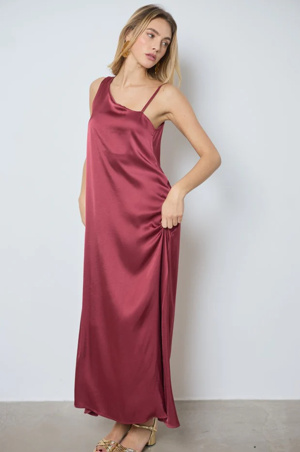 Jurken zonder mouw rood LOVE AT ME - Image 3