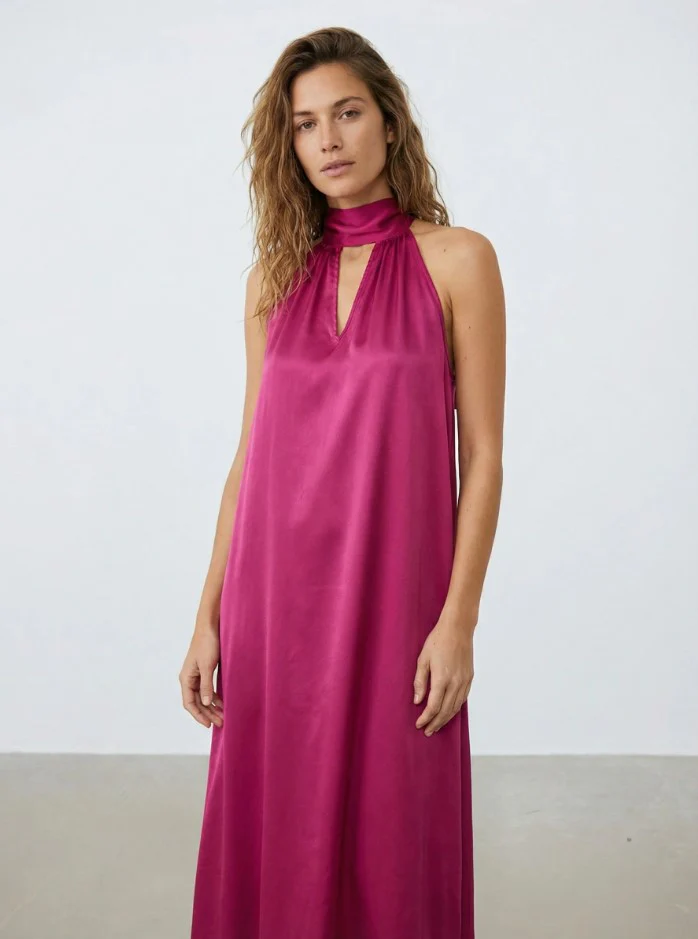 Jurken zonder mouw roze LOVE AT ME - Image 3